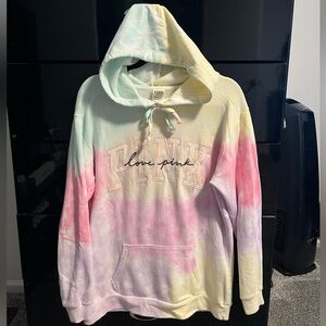 PINK Victoria's Secret Pastel Tie-Dye Hoodie